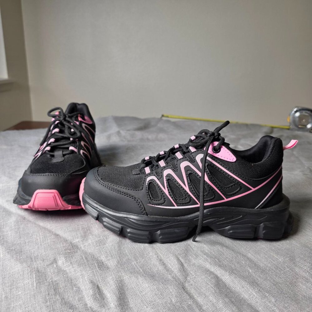 NEW Safety Shoes Women Work Sneakers Pneumatic-Proof Protect - Size 9